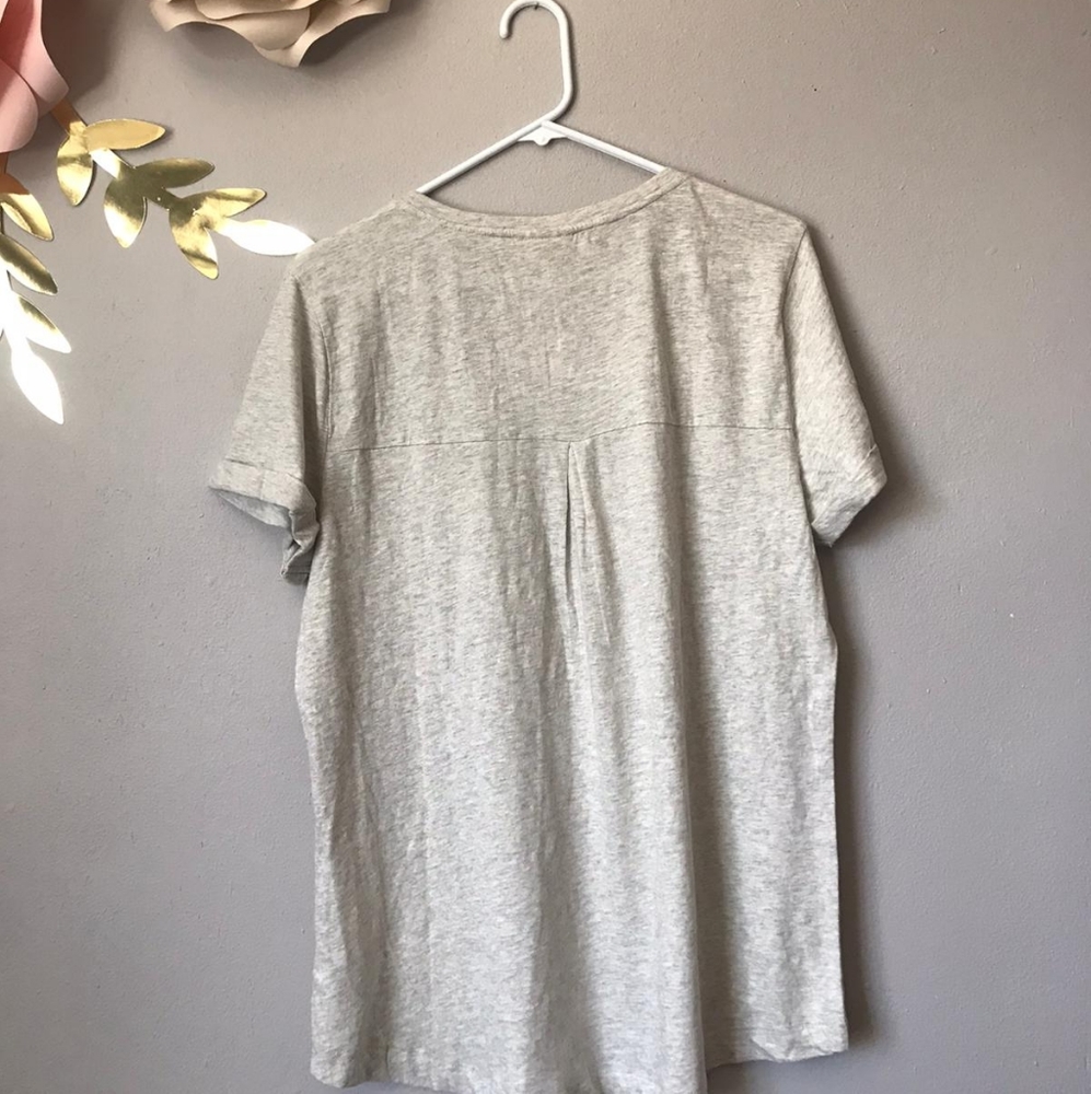 Style & Co women's Short Sleeve Grey T-Shirt Large - Picture 5 of 6